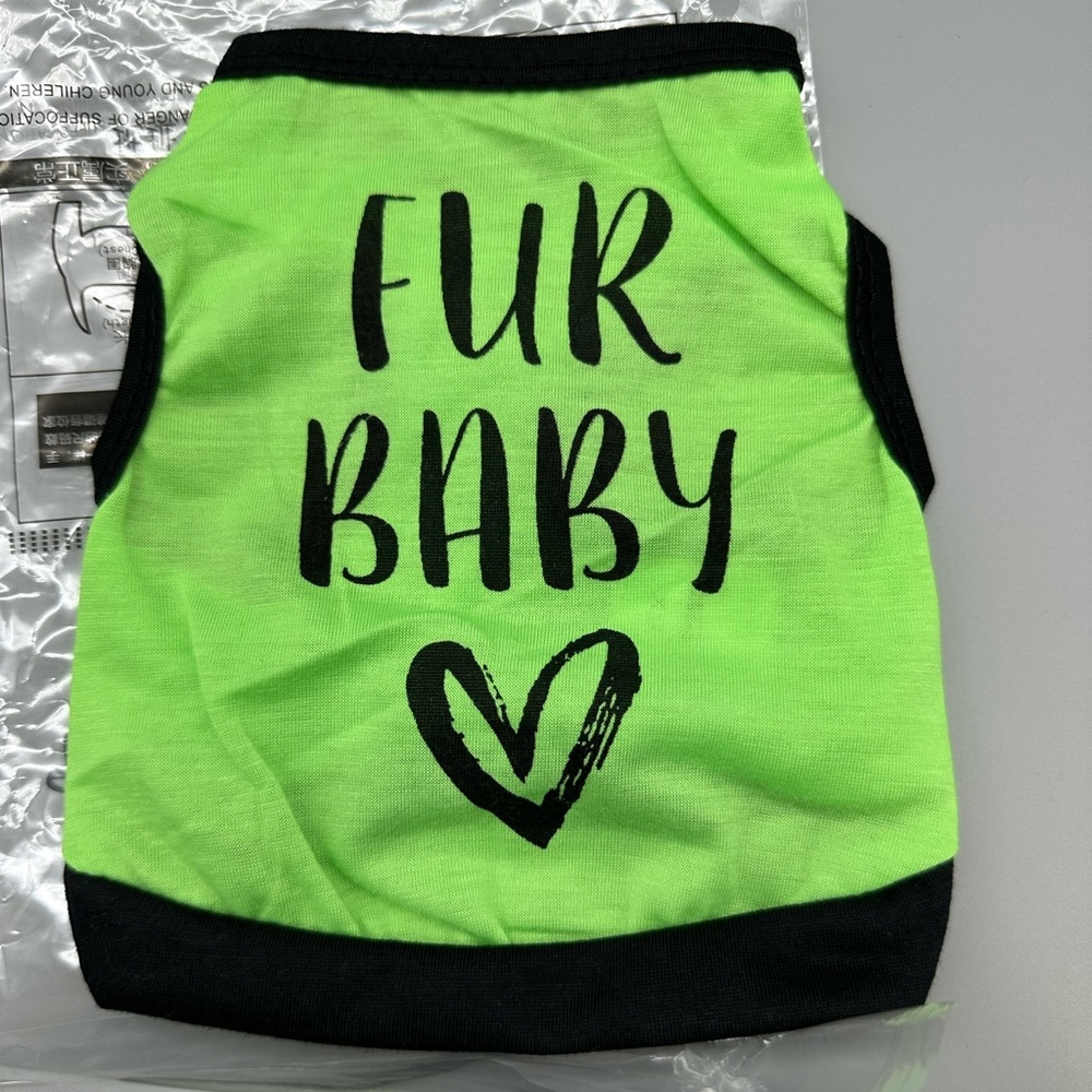 Funny Dog or Cat Shirt XS Clothes for Small Breeds Unisex “Fur Baby”